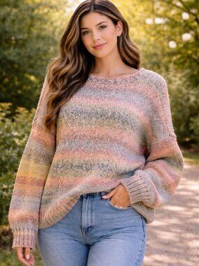 FRAME Alpaca Merino Wool Striped Sweater XL Luxe Knit MSRP $598 NWT